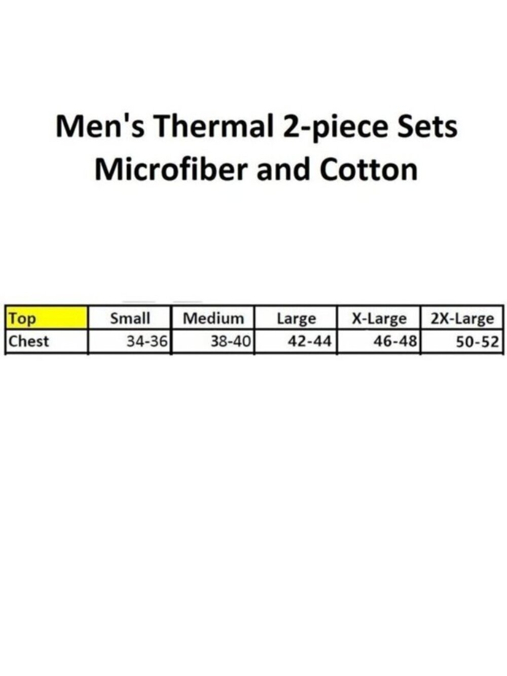 Men’s Microfiber Thermal Underwear Set 2 Pack Base Layer Long Johns Winter Warm - Picture 2 of 5